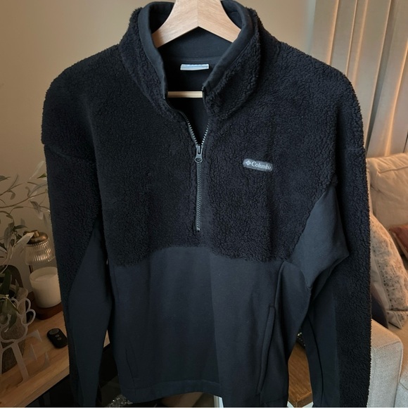 Columbia Men’s Black 1/4 Zip Pullover Size S - Picture 1 of 12